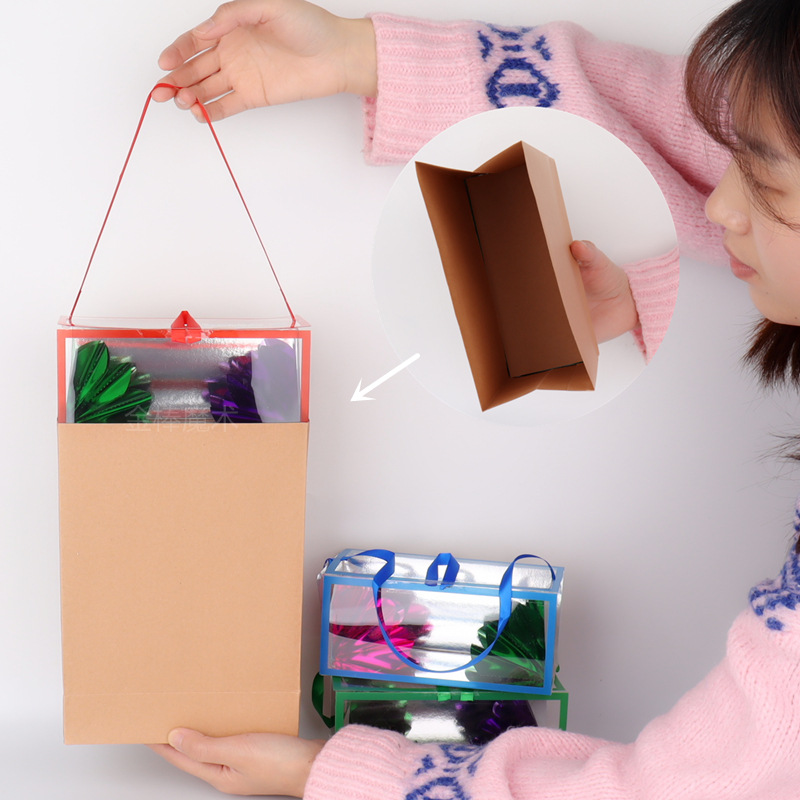 纸袋花箱 空袋出花盒 魔术道具 舞台表演 才艺节目 六一演出 178g