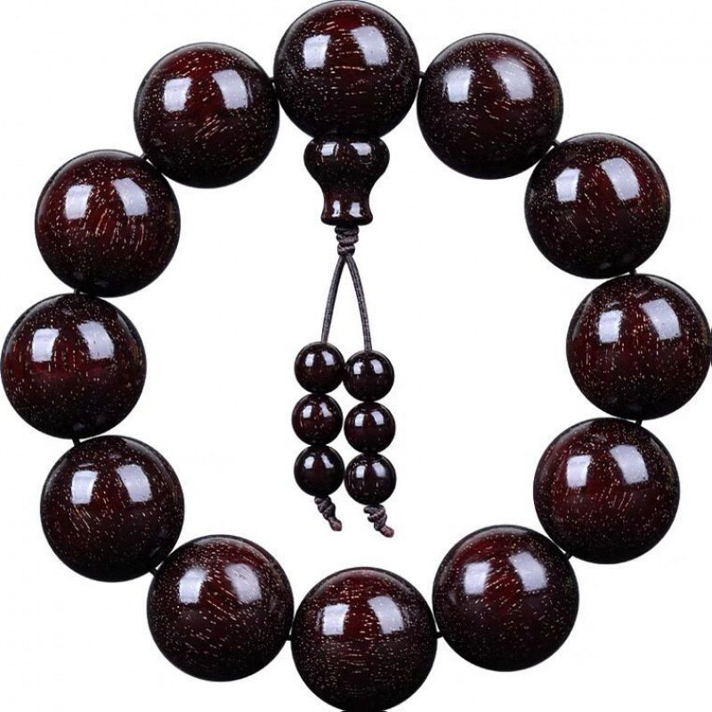 正宗印度小叶紫檀手串男2.0爆满金星老料108颗佛珠手链女-阿里巴巴