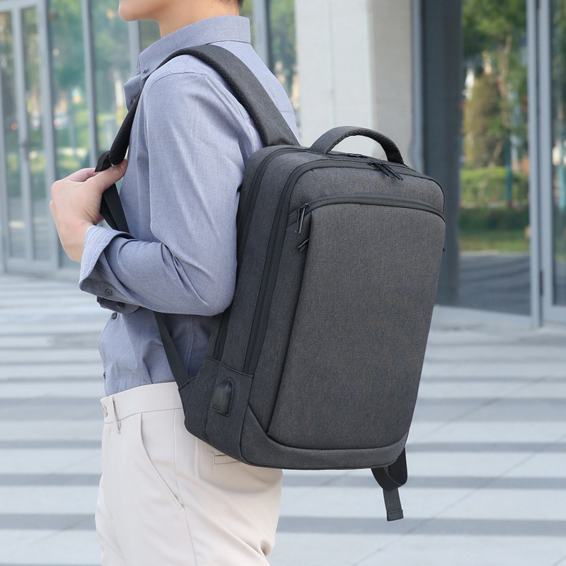 双肩包防泼水两用手提双肩电脑背包男商务旅行多功能USB充电背包