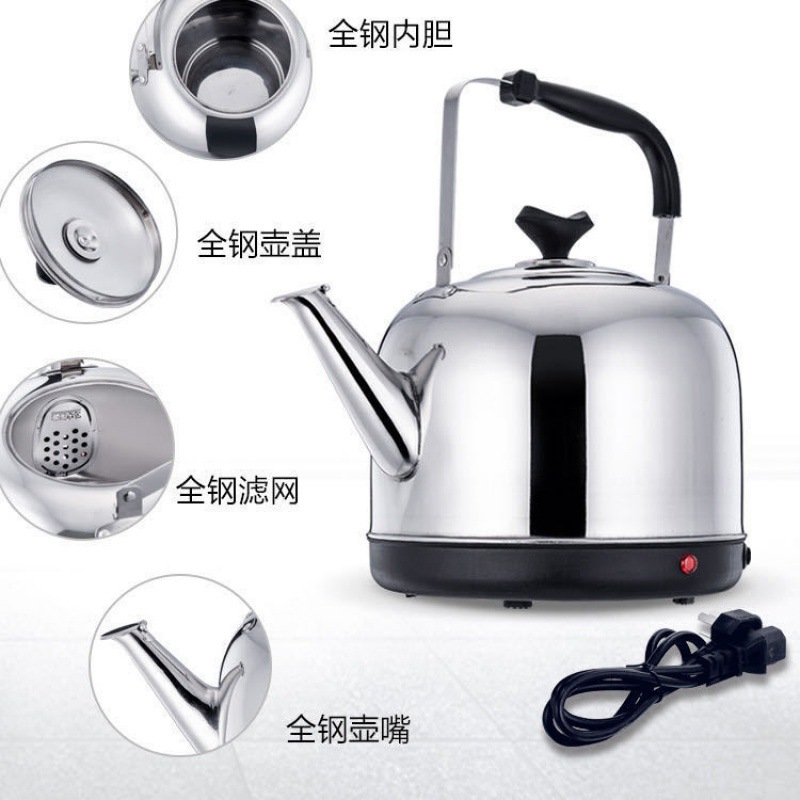 Steel Electric Kettle Large Capacity Whistle Kettle Automatic Power off Insulation Household Electrical Water Boiler