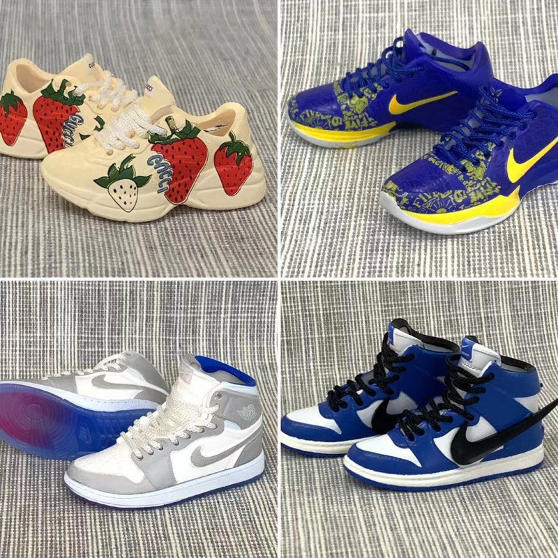 【潮鑫鞋模近期新款】一双aj钥匙扣3d立体球鞋模型创意男女挂件