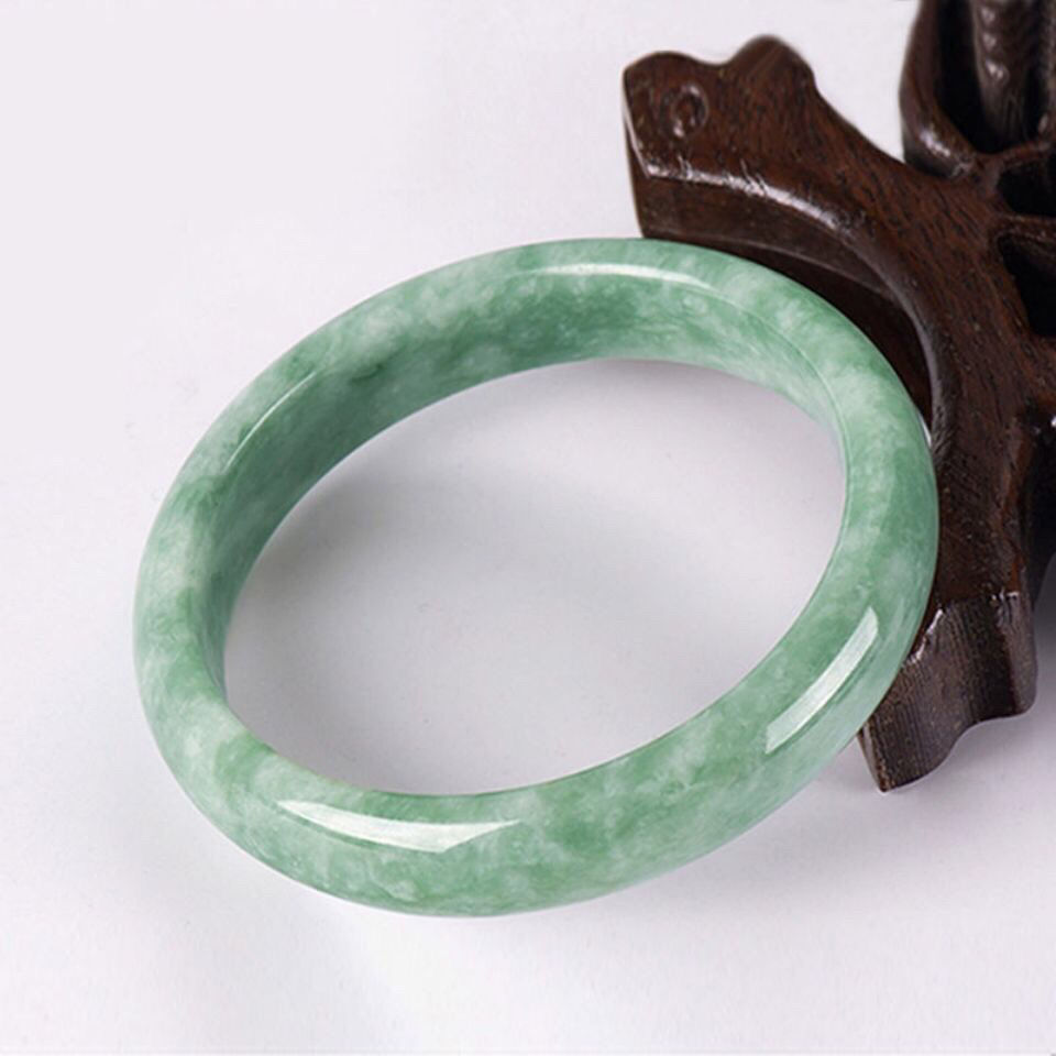 天然贵州翠玉手镯翡翠a货手镯女款送妈妈送女友直播货源