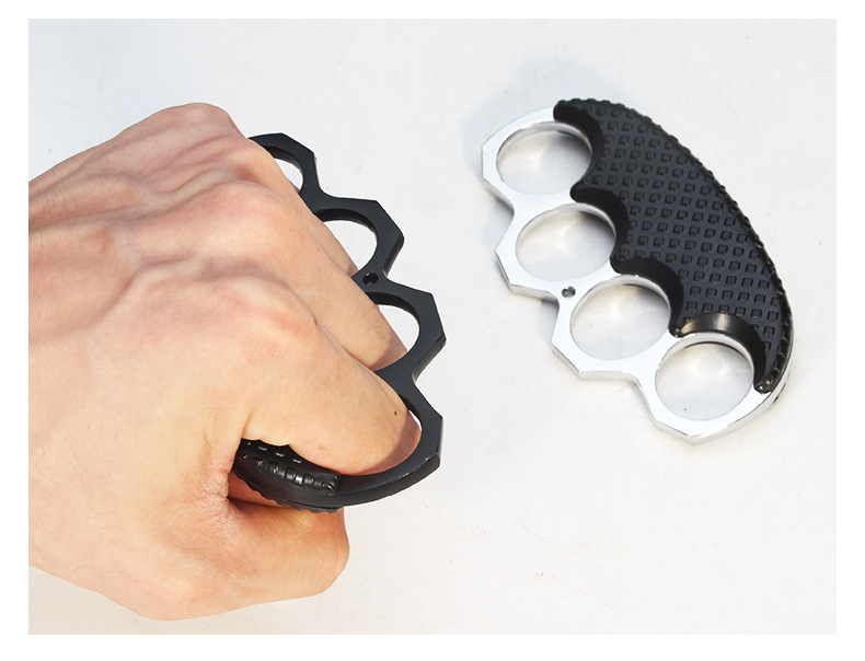 不锈钢玻纤指虎铁四指防身自卫器四指手撑拳扣拳套指环防狼打装备