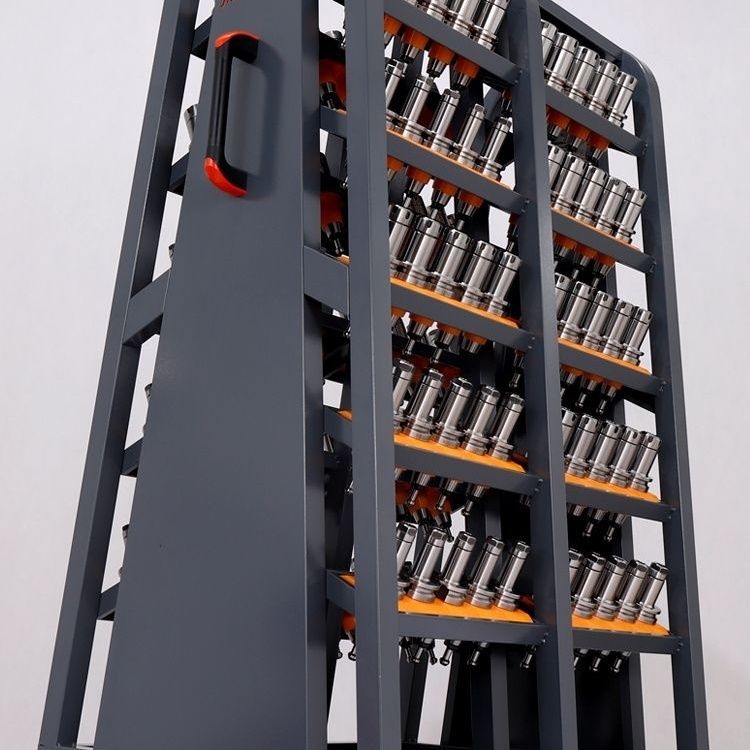 cnc数控中心bt30刀柄架车间机床重型工具架数控多层带轮移动