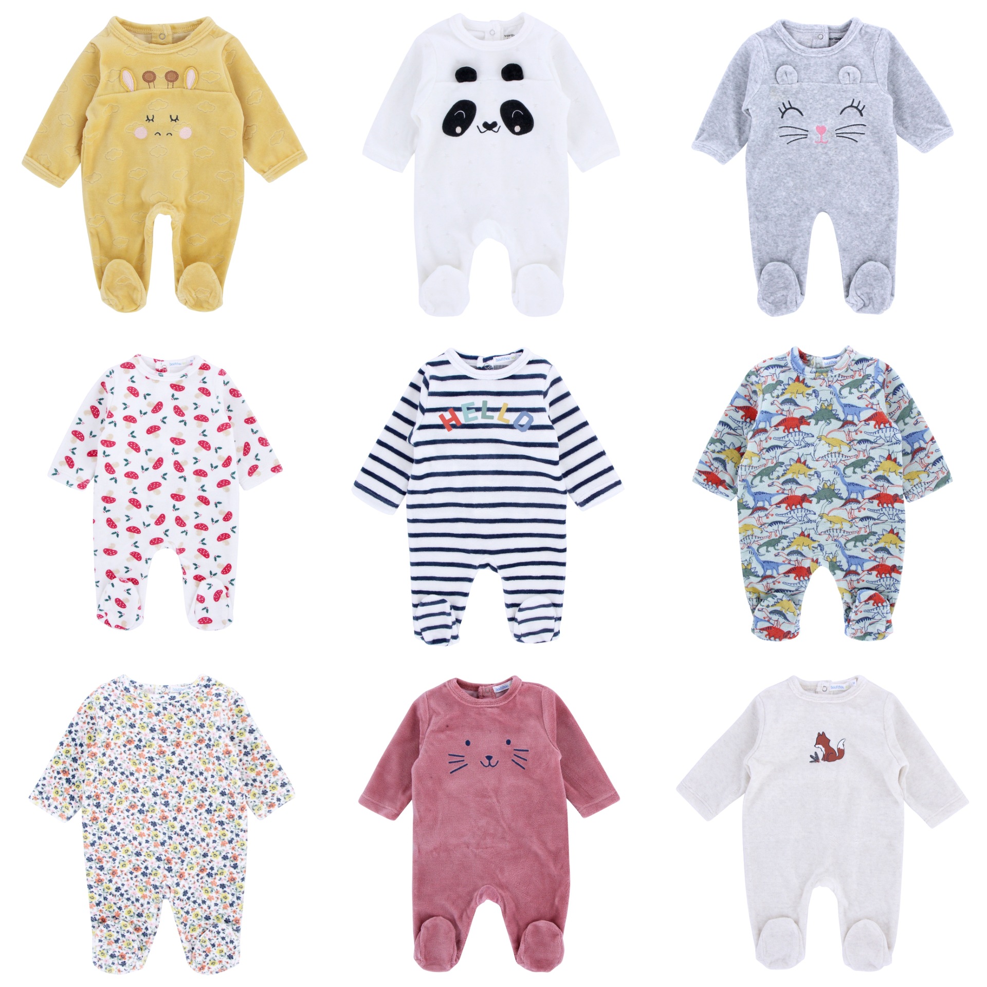 Foreign Trade Baby Plush Jumpsuit Newborn Jumpsuit One Month Old Baby-Year-Old Clothing European and American Baby Children's Clothing