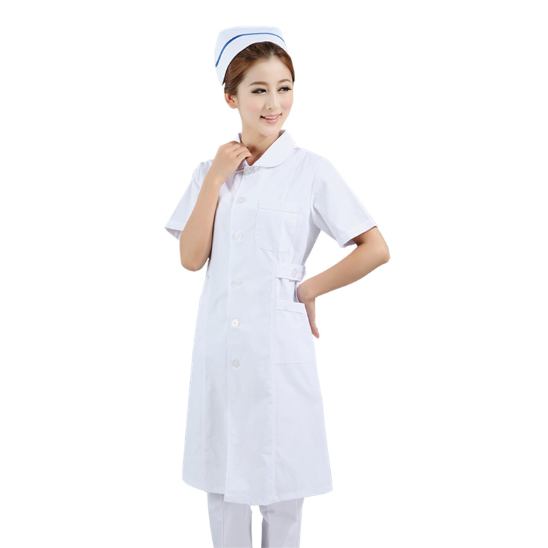 娃娃领短袖护士服 医院卫生院诊所护士短袖制服 多种颜色供应定制