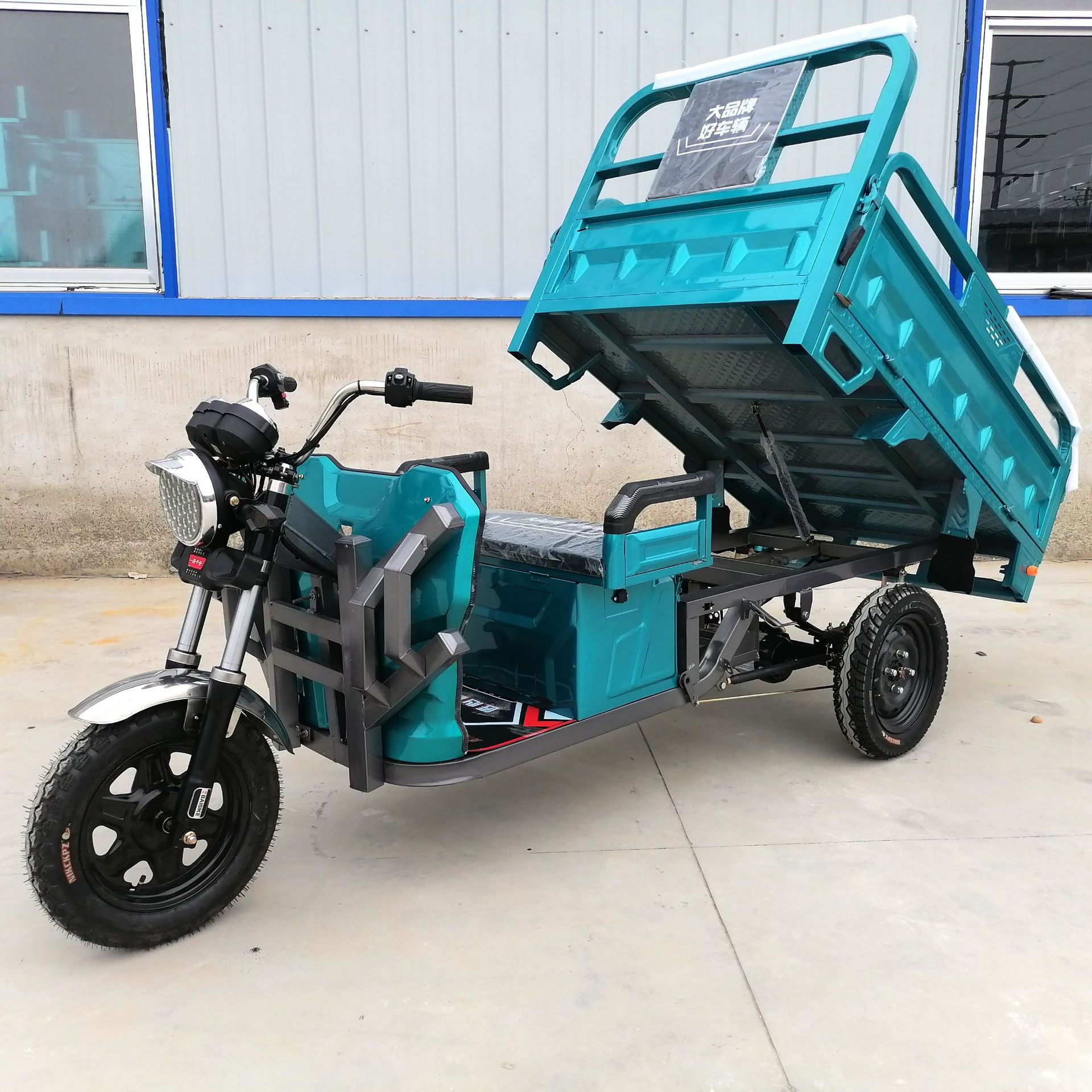 电动三轮车成人货车载货王多人农用车电瓶接送孩子拉货农用加强款