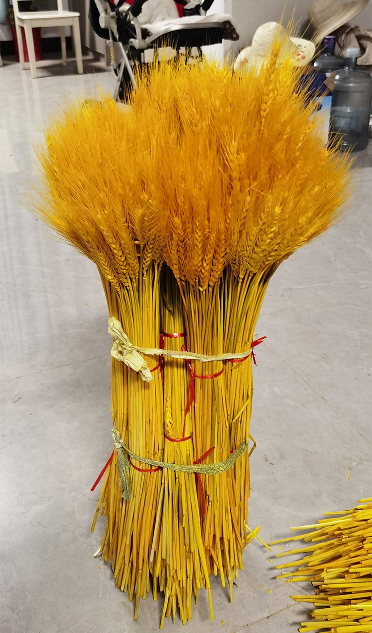 麦穗干花100支网红干花束婚庆道具麦穗干花多色店铺开业大麦花篮