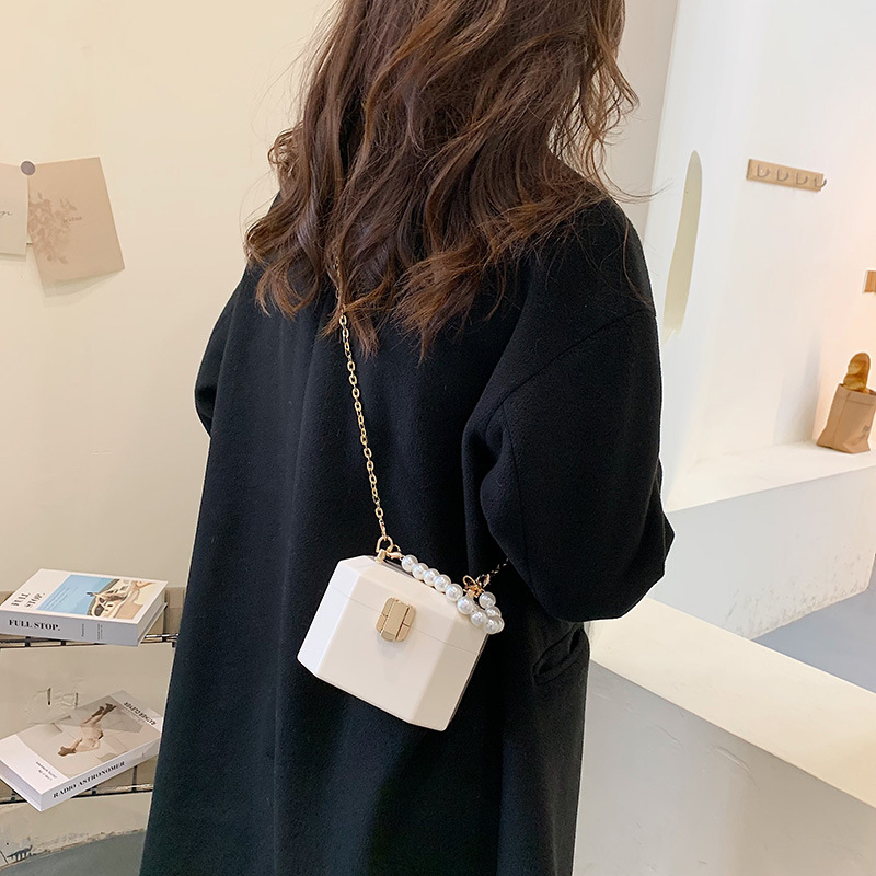 Foreign Trade Classic Style Rhombus Women's Bag New Korean Style 2022 Fashion Pleated Portable Chain Shoulder Crossbody Box Bag