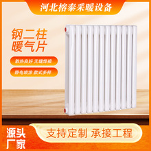 家用暖气片水暖钢制暖气片散热器壁挂式大水道钢二柱5025型6030型