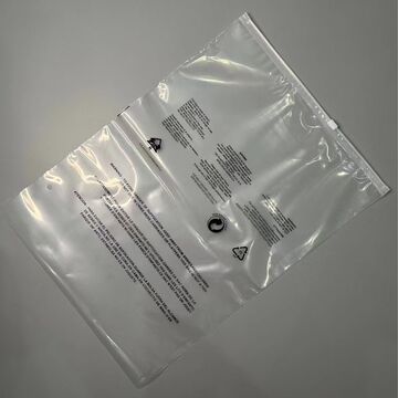 衣服包装袋加厚警示语服装拉链袋塑料pe自封袋透明夏季旅行独立站