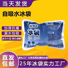 自吸冰袋100ml400ml食品海鲜冷藏保鲜冷敷冰包保温袋水果运输快递