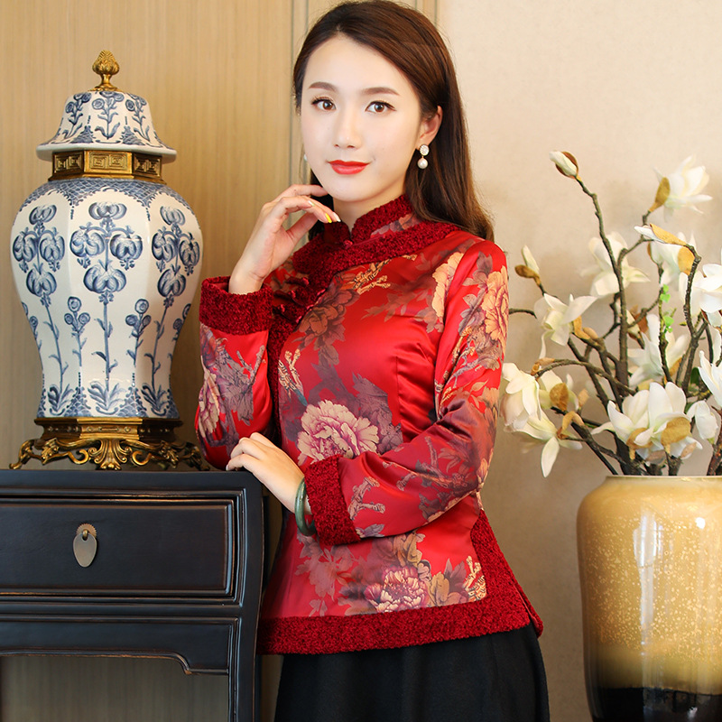 唐装棉衣冬季套装