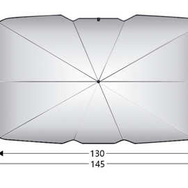 伞式汽车遮阳伞防晒隔热遮阳伞钛银遮阳汽车伞