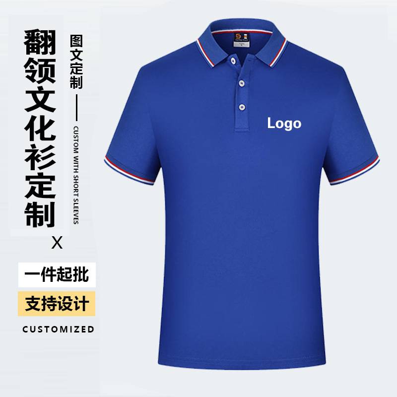 Polo Shirt Printed Logo Embroidery Business Workwear T-shirt Summer Factory Clothing Wholesale Advertising Shirt DIY Fixed Pattern