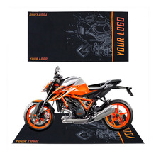 摩托车logo地垫 摩托车毯展示垫 定 做个性logo摩托车地垫