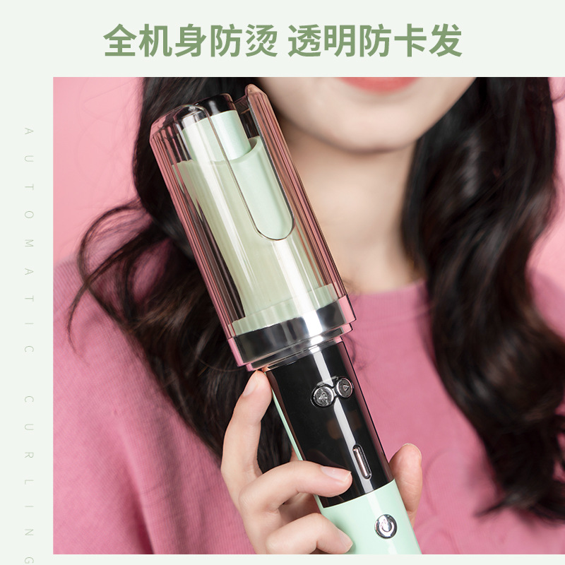 New Automatic Curler Rose-Shaped Spiral Infrared LCD Lazy Curler Hair Curler Fixed Logo