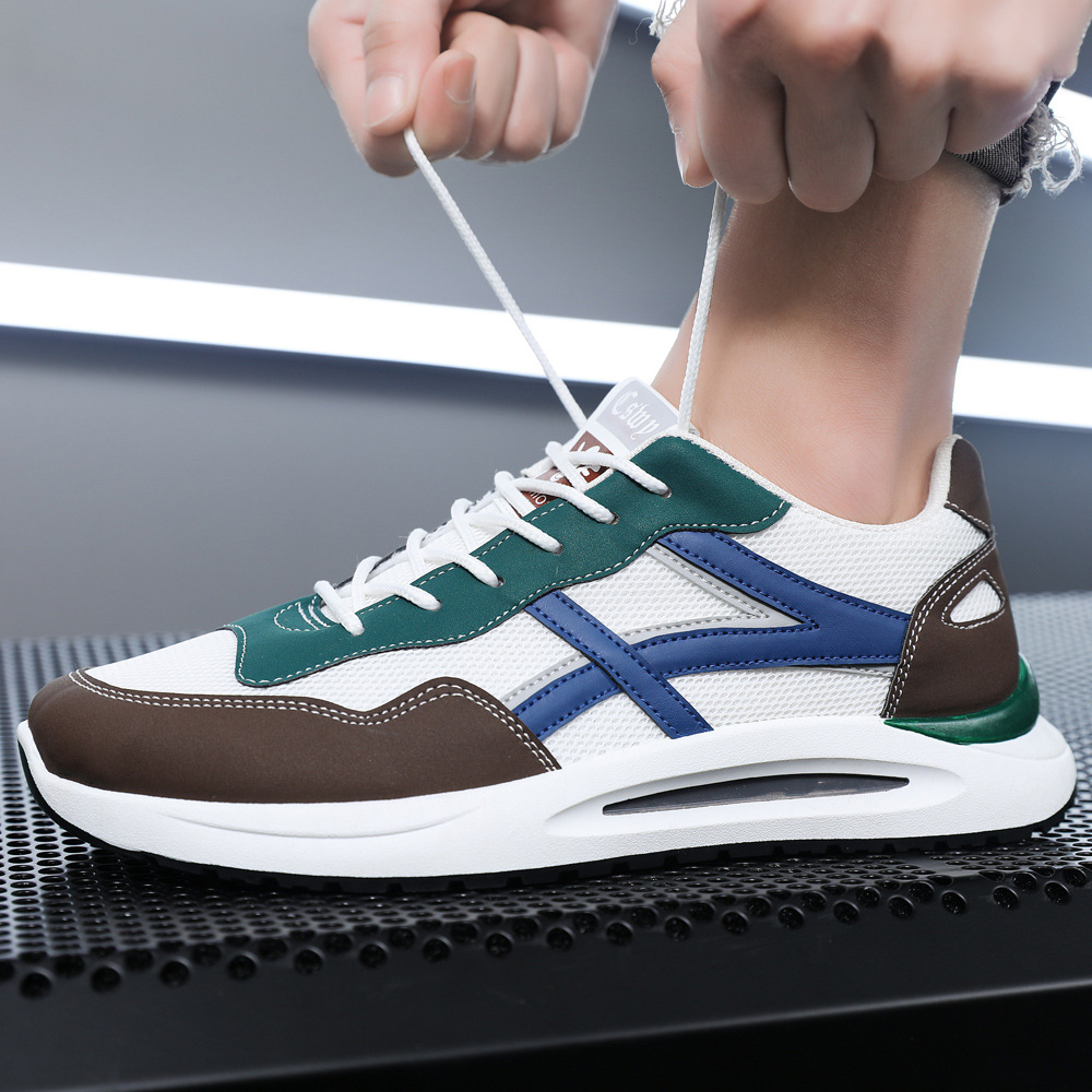 男鞋夏季新款运动时尚休闲鞋潮鞋韩版阿甘鞋潮男飞织跑步鞋老爹鞋