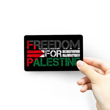 巴勒斯坦国旗9#PALESTINE软磁贴式汽车贴冰箱贴防盗门铁柜9*5.5cm