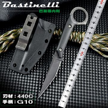 跨境货源巴斯蒂内利爪子户外刀露营生存刀野外防身求生战术刀具