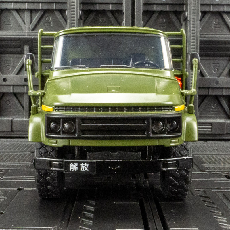 jk823504仿真解放ca141卡车合金车模怀旧版汽车模型声光金属摆件