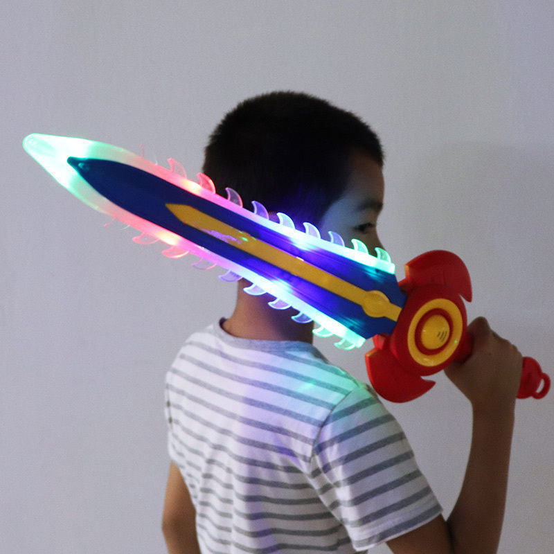 玩具剑儿童宝剑闪光激光剑圣电动发光塑料刀声光男孩生日礼物厂家