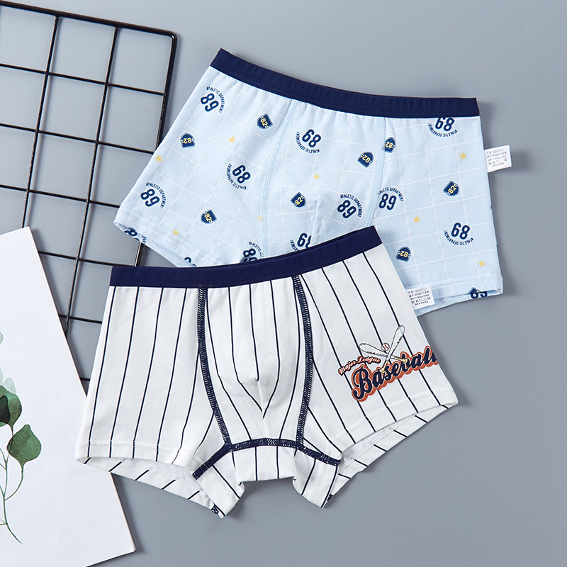 夏童男童内裤中大童10周岁儿童四角纯棉平角短裤青少年8-13-16岁a