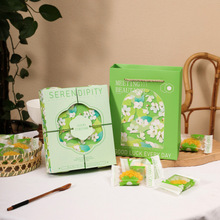 创意翻盖绿豆糕包装盒 手提端午节礼品盒8粒装烘培糕点绿豆冰糕盒