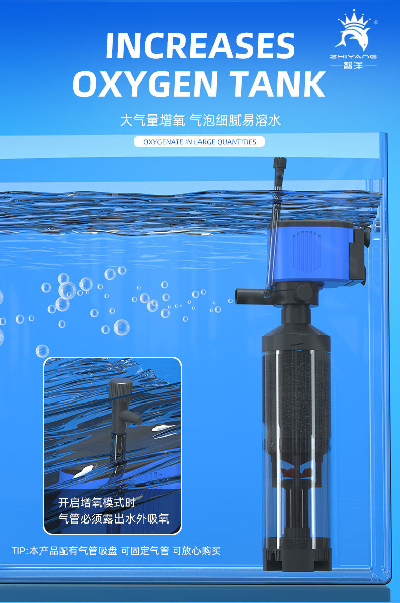 鱼缸马桶过滤桶 鱼粪收集过滤泵 欧规美规110v 五合一新款过滤器
