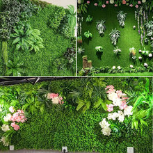 防真花绿植墙广州仿真植物墙装饰室内面绿草壁挂塑料假草坪门头