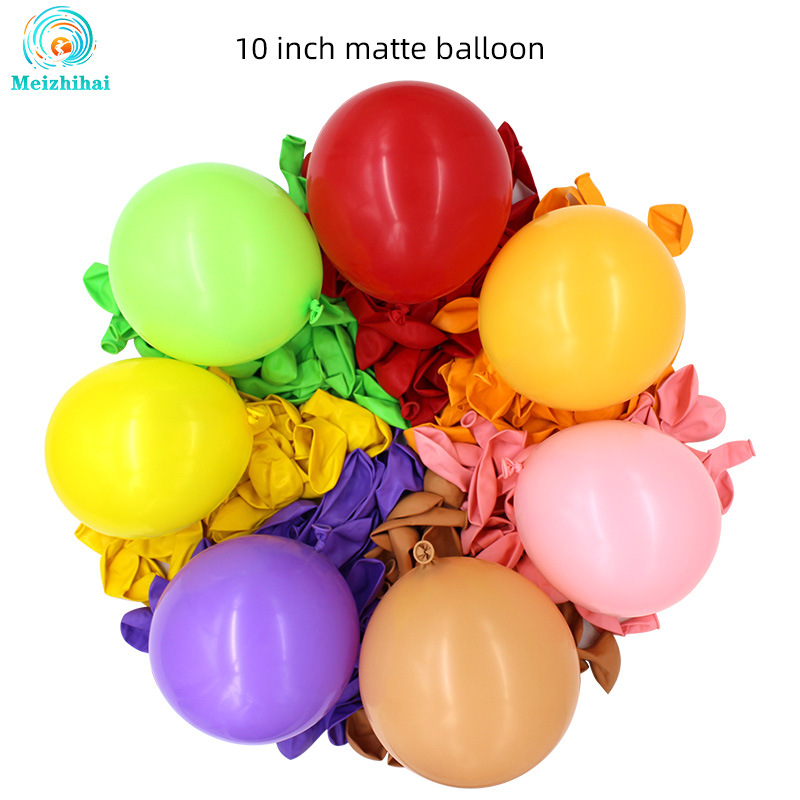 10-Inch Wedding Ceremony Layout Transparent Retro Color Balloon Birthday Decoration Balloon Custom Wholesale Set Wedding Room Decoration