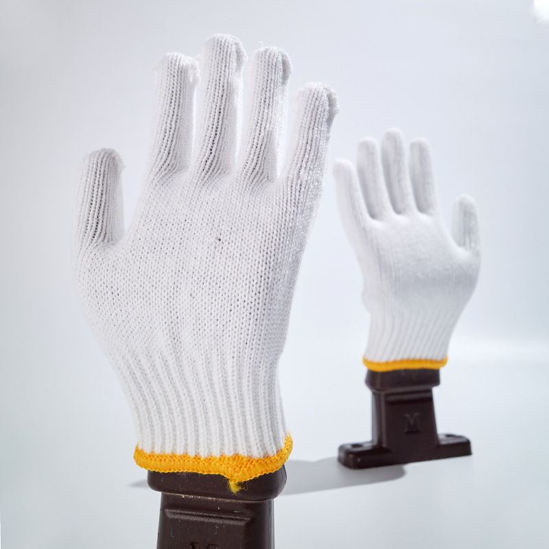 Cotton Wool Labor Protection Gloves 660G Breathable Sweat-Absorbent Non-Slip Wear-Resistant Construction Site Labor Handling Gloves Wholesale