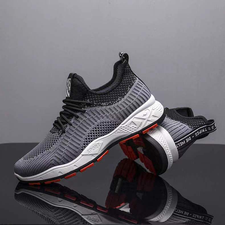 Cross-Border Foreign Trade Men's Shoes 2022 Autumn New Casual Sneaker Amazon plus Size Breathable Mesh Running Shoes
