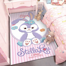 水晶绒地垫卡通儿童房地毯卧室床边毯网红可爱少女耐脏客厅爬爬垫
