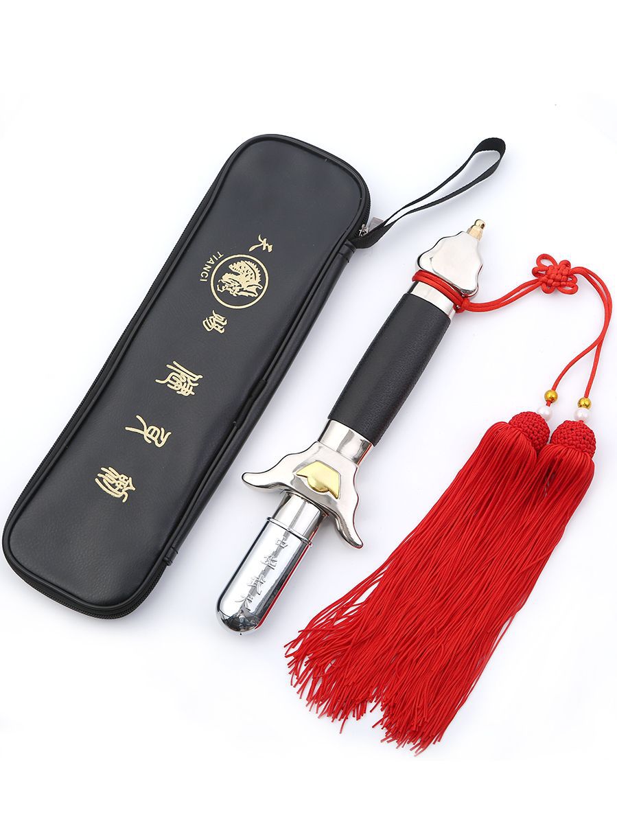 包邮 折叠太极剑晨练帆布袋不锈钢伸缩剑 魔术表演刀剑儿童玩具