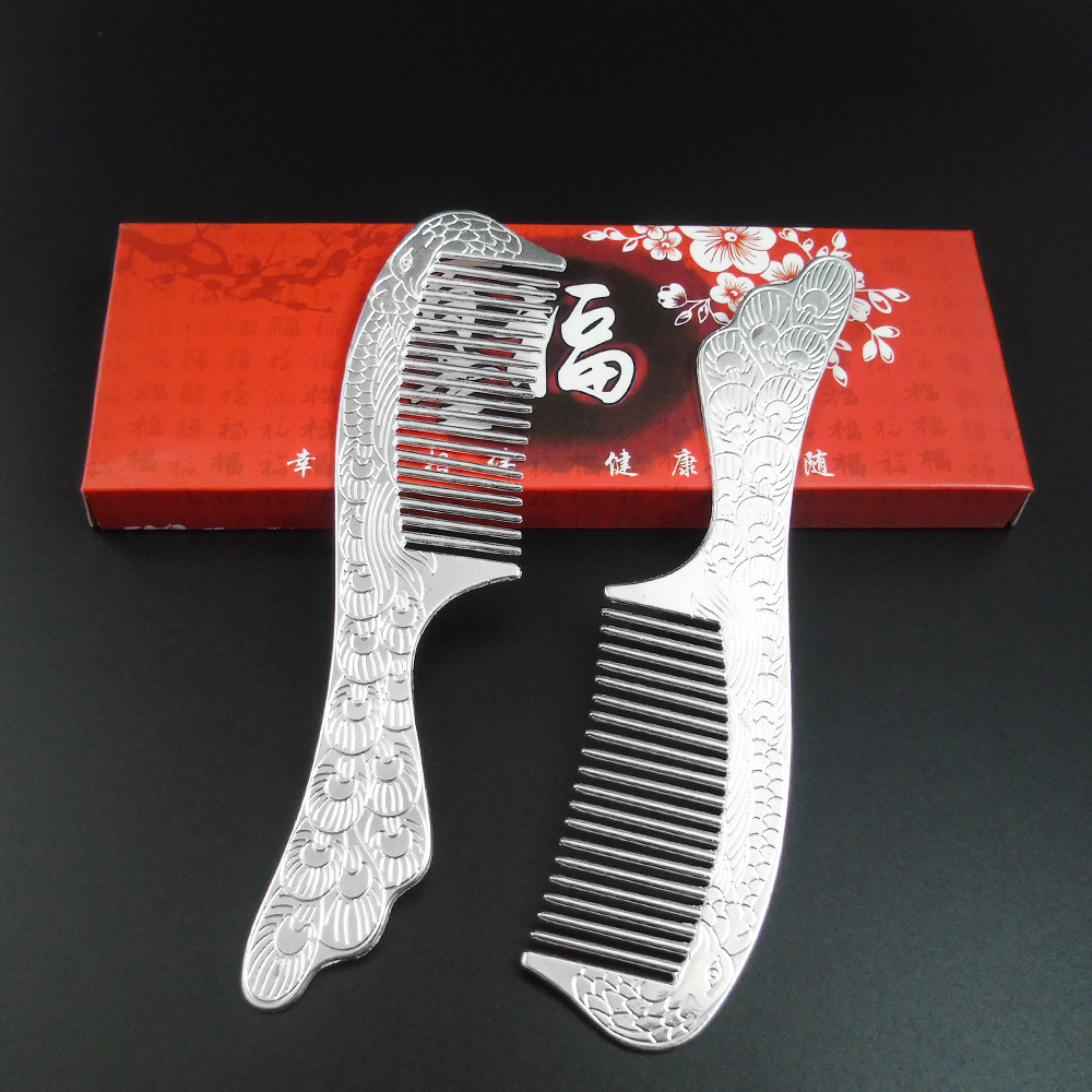 银梳子保健银离子梳会销礼品 地摊展会金店促销赠品直播货源 厂家