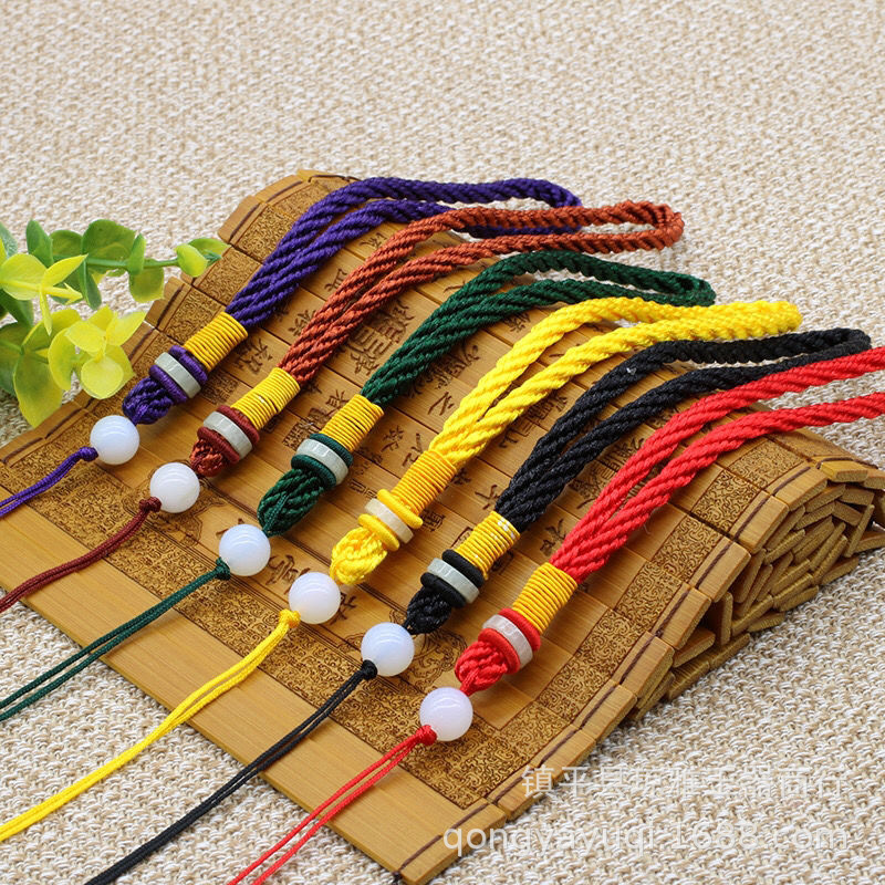 创意diy编织手把绳玉器穿制绳手把件手把绳批发吊绳挂件绳头直销