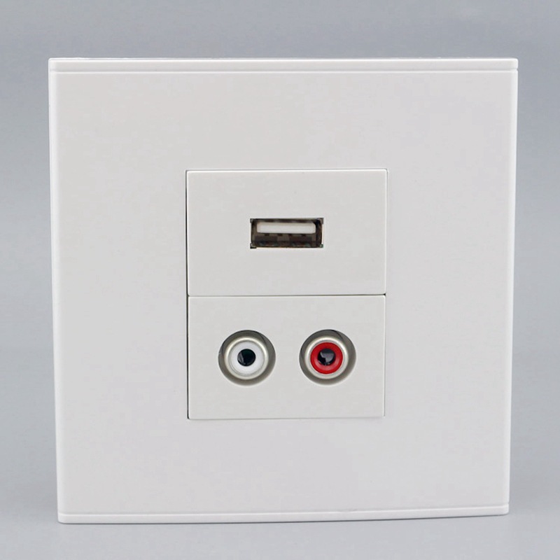 0usb面板 av莲花红白音频墙插面板