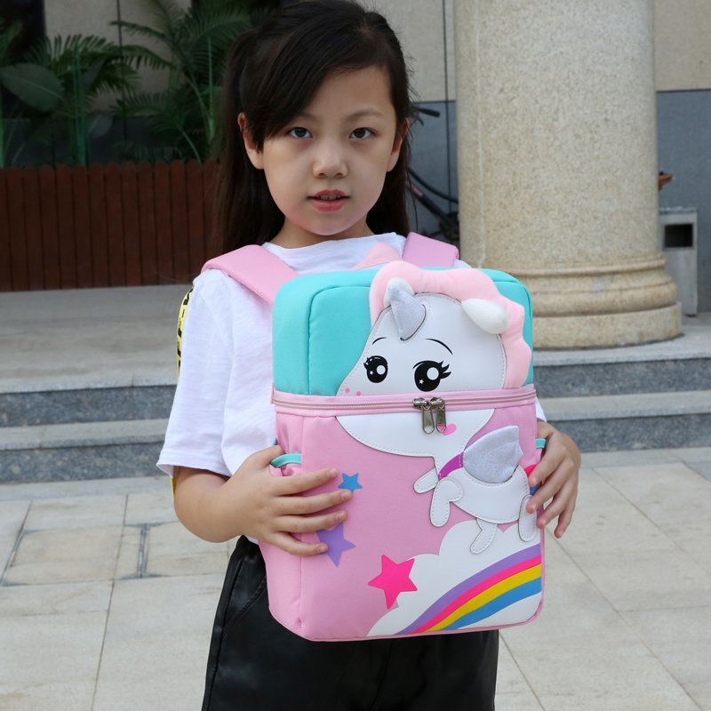 Schoolbag Children Kindergarten 3-5 Years Old Cute Trendy Anti-Lost Backpack Elementary School Bag Student Backpack Cartoon Bags