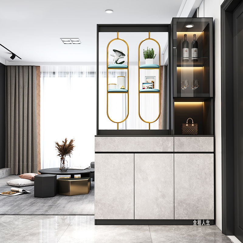 北欧玄关柜鞋柜一体进门轻奢风玄关隔断客厅入户门厅柜屏风隔断柜