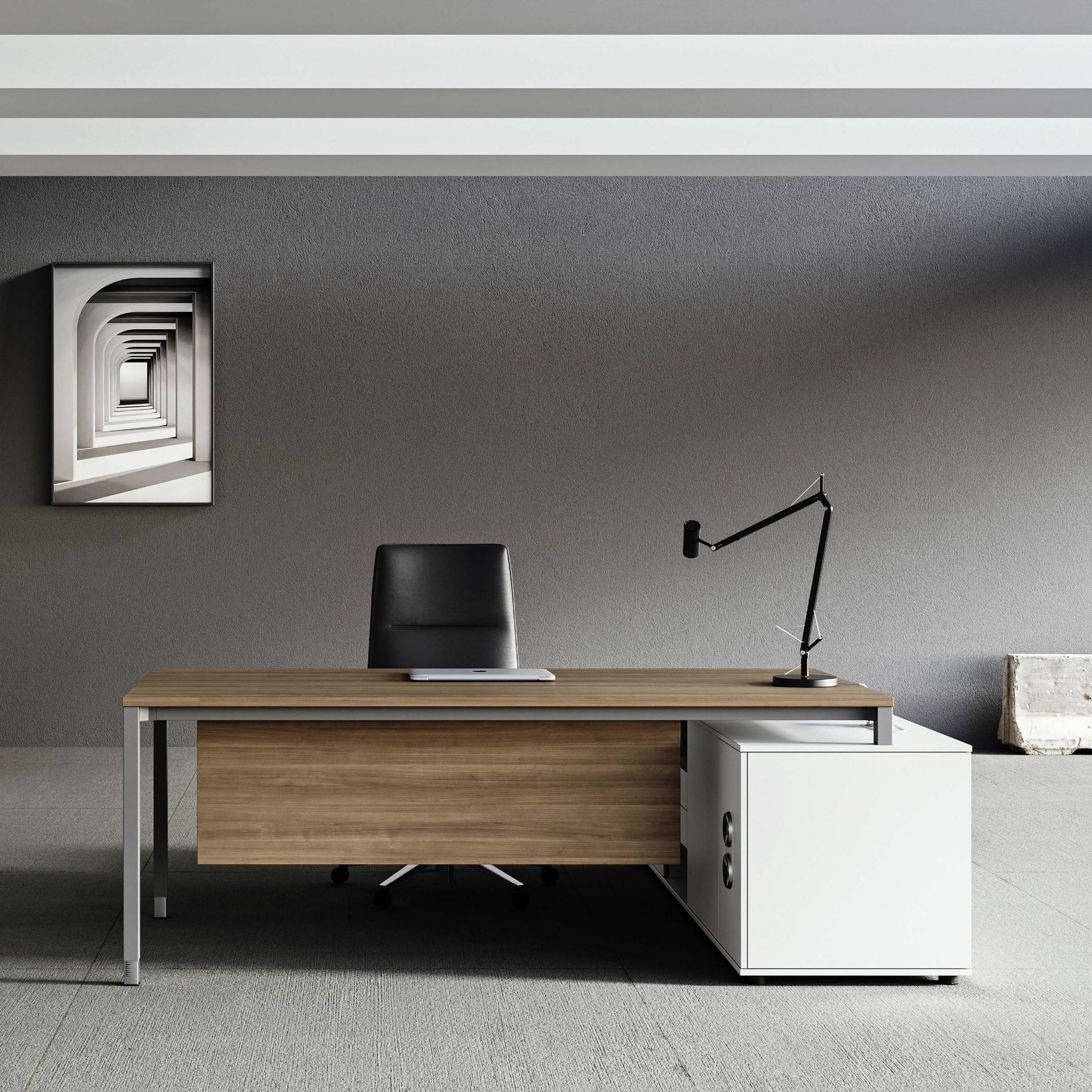 宁波办公室主管办公桌大班台老板桌椅组合现代简约经理总裁电脑桌