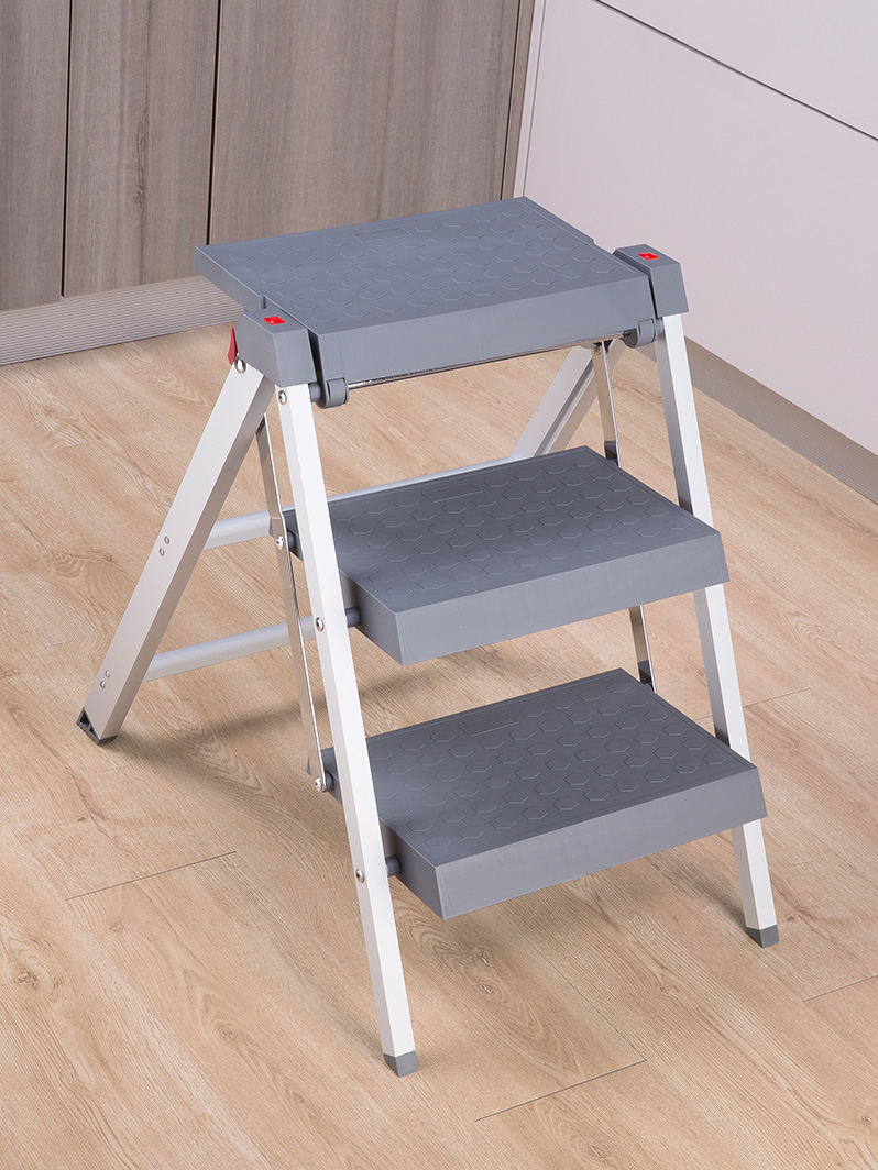多功能家用梯子折叠梯伸缩加厚铝合金人字梯厨房三步小梯凳-阿里巴巴