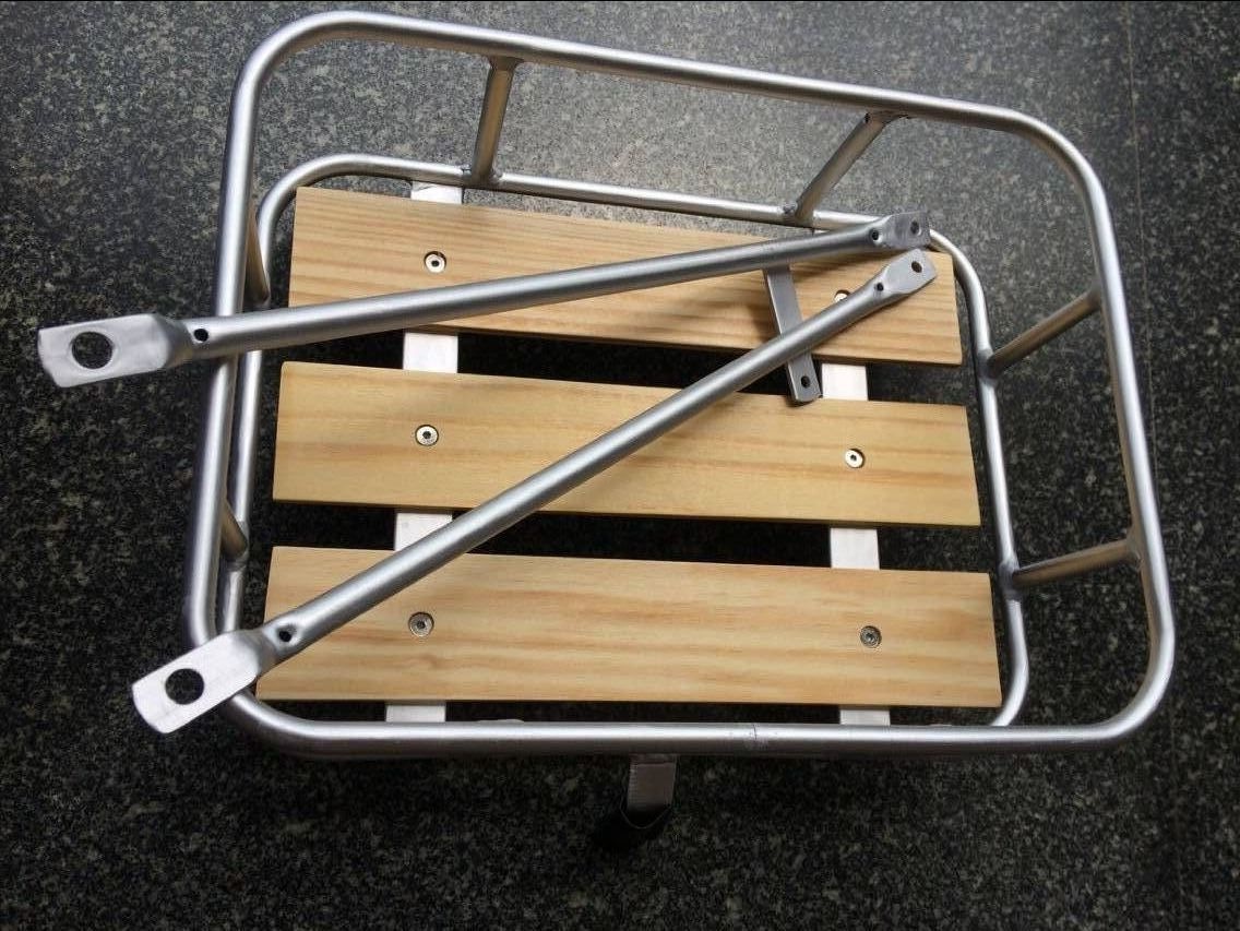 20寸自行车车筐26寸24寸700c复古英伦荷兰篮带木板金属前前货架