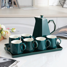 北欧泡茶具杯子套装茶杯家用轻奢水杯花茶壶陶瓷水具杯具客厅礼品
