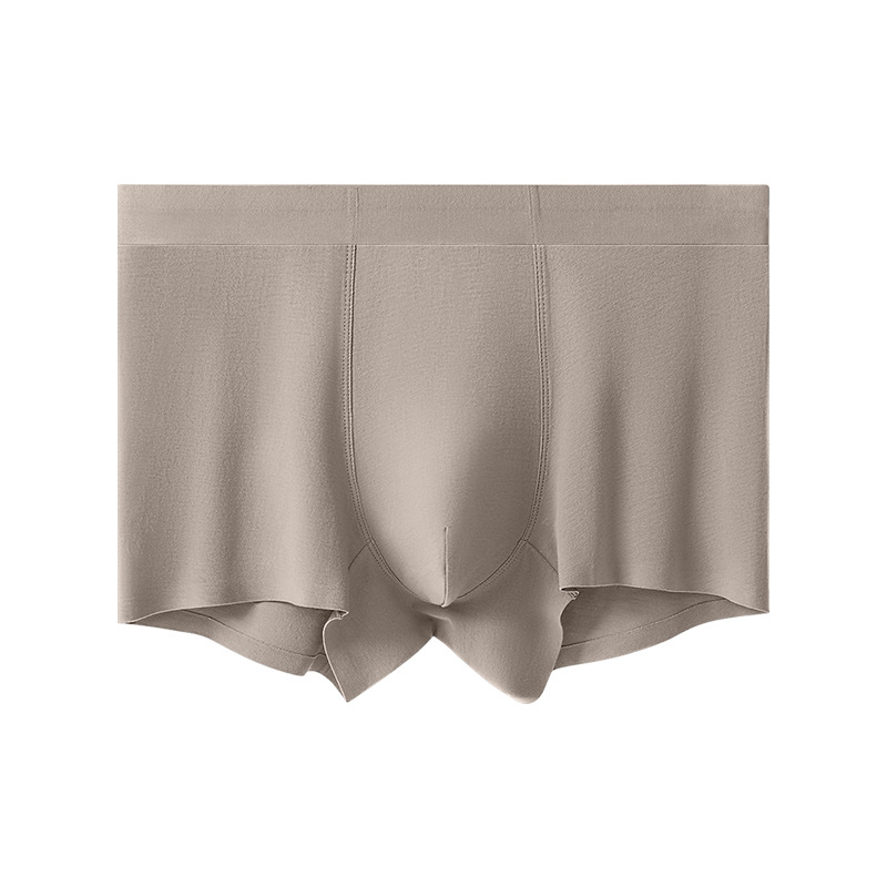 Men's Underwear 60 Modal Cotton Seamless Solid Color Breathable Underwear One-Piece Boxers Shorts Men's Underwear