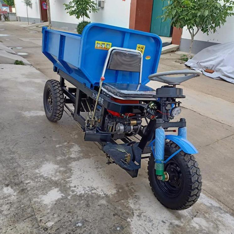 2吨电启动柴油三轮车 三开门液压自卸广西三马子 山区爬坡载重王-报价