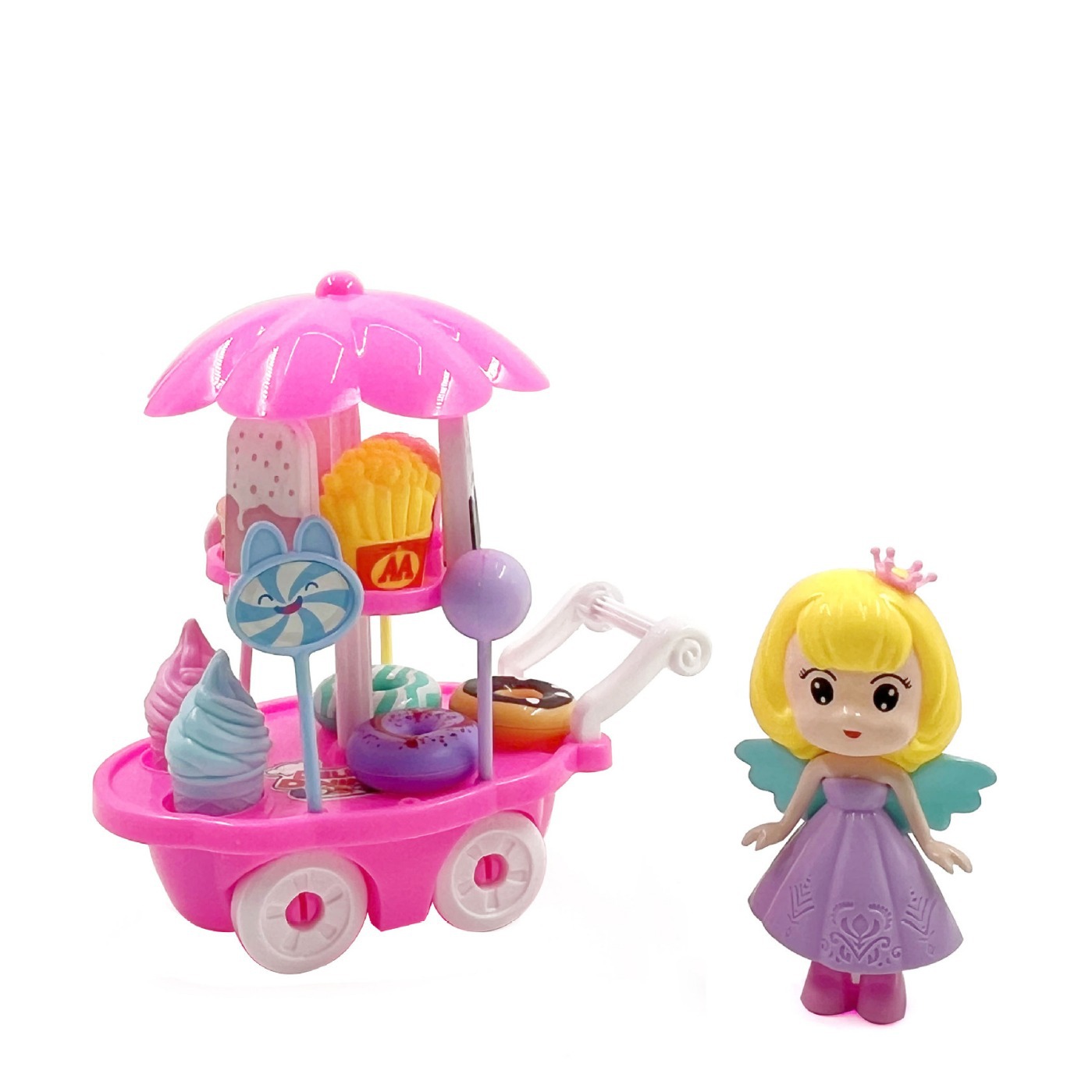 跨境儿童过家家冰淇淋车玩具女孩糖果雪糕推车男孩女孩宝宝套装