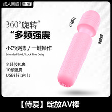 外贸批发迷你AV震动棒强振按摩器USB充电小G点自慰器女性成人用品