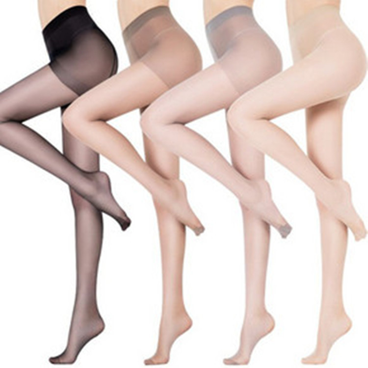 Internet Celebrity Silk Stockings for Women Thin Pantyhose Spring and Autumn Silk Stockings Anti-Snagging Ultra-Thin Light Legs Black Silk Flesh Color God