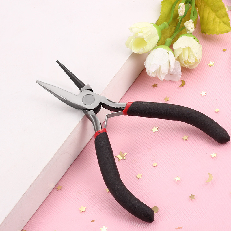 diy工具手工尖嘴钳子多功能打孔钳剪刀工具批发斜口钳迷你金属钳